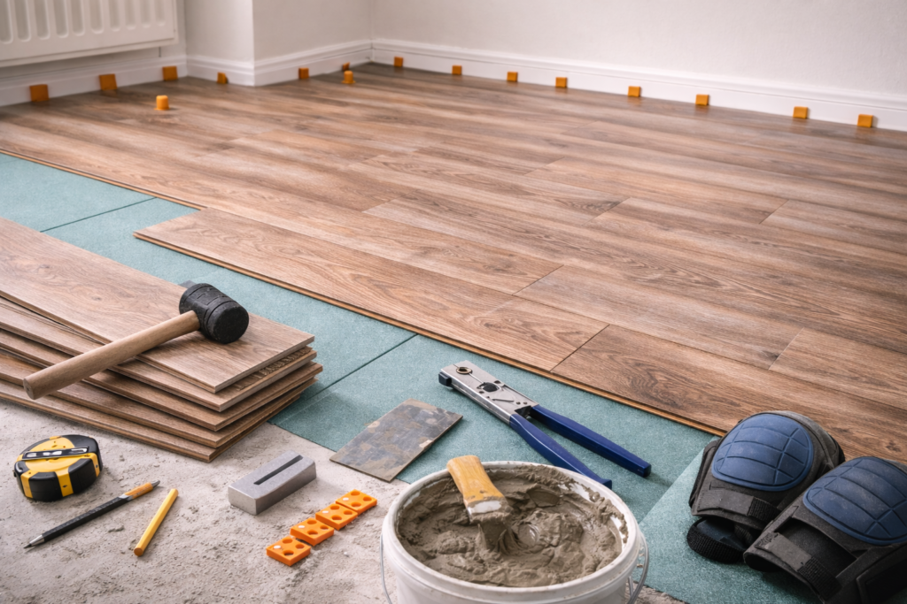 laminate floor install process